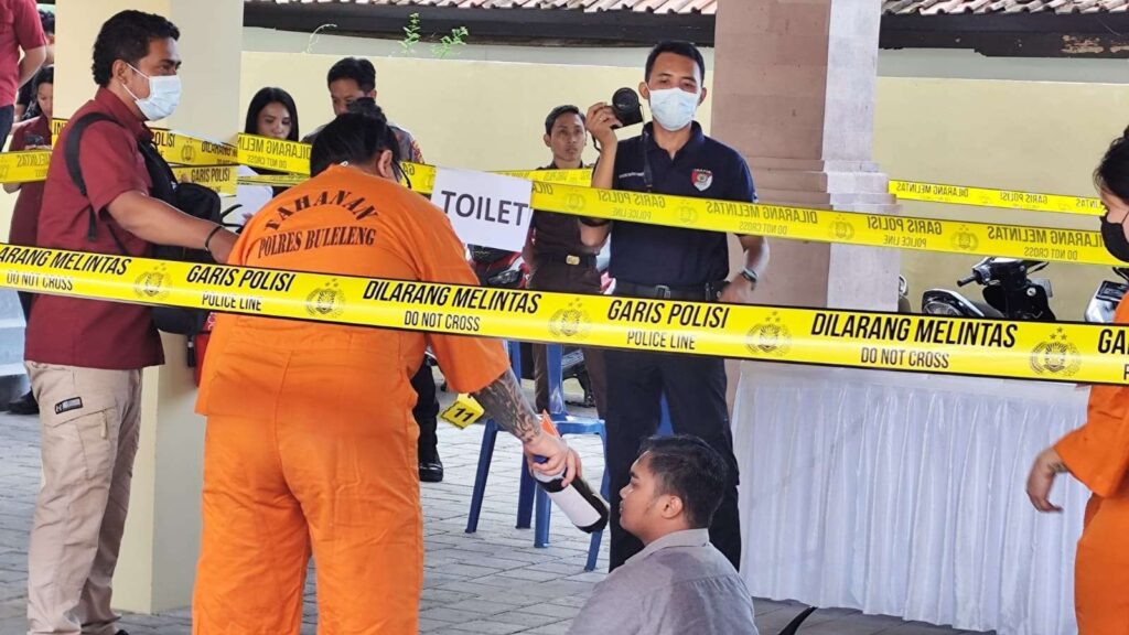 rekonstruksi kasus perampokan dan pembunuhan